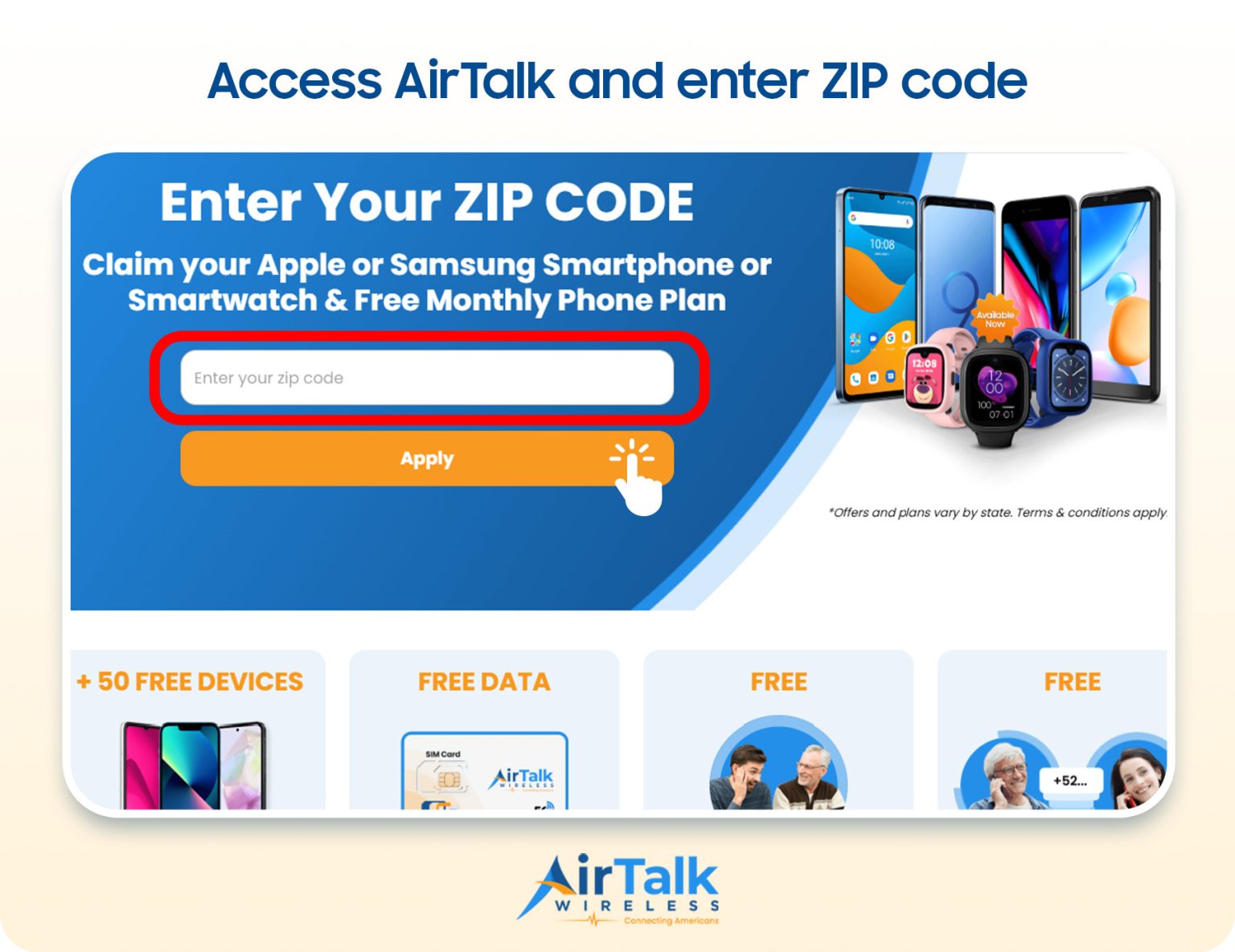 apply for free lifeline santa ana phone with AirTalk