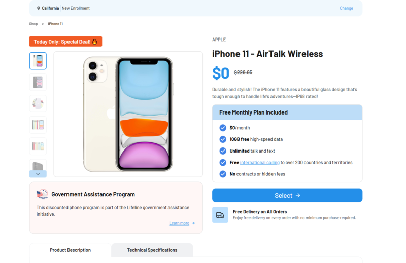 free government iphone with medicaid near me