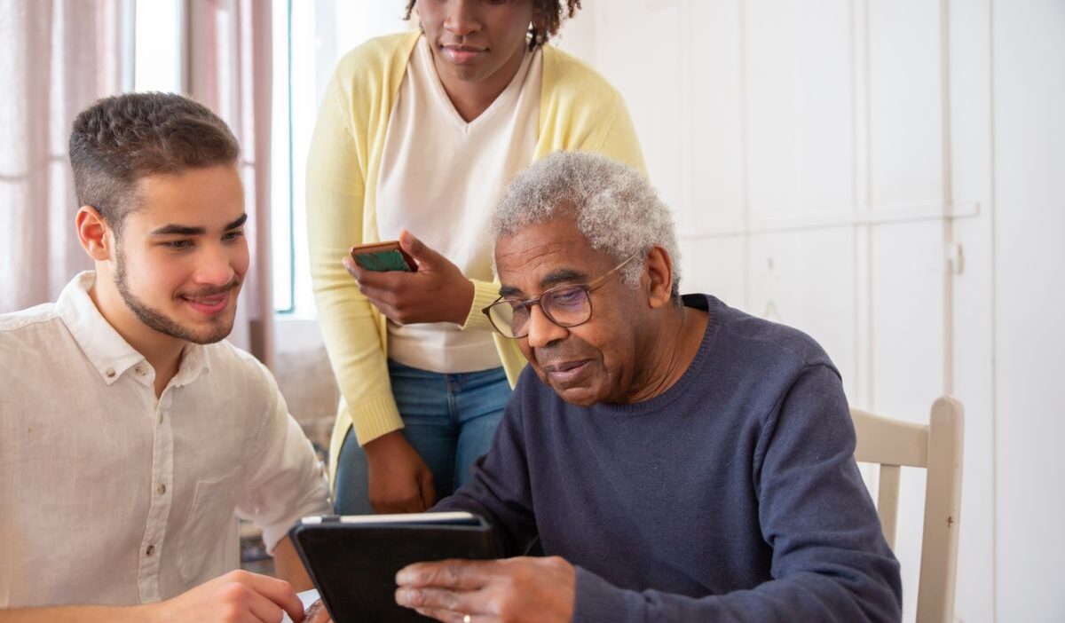 Family-comparing-costs-at-assisted-living